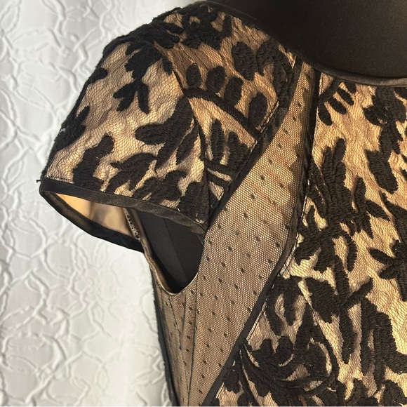 COPY - ADRIANNA PAPELL- Black Lace Party Dress SIZE 8 - Picture 6 of 16